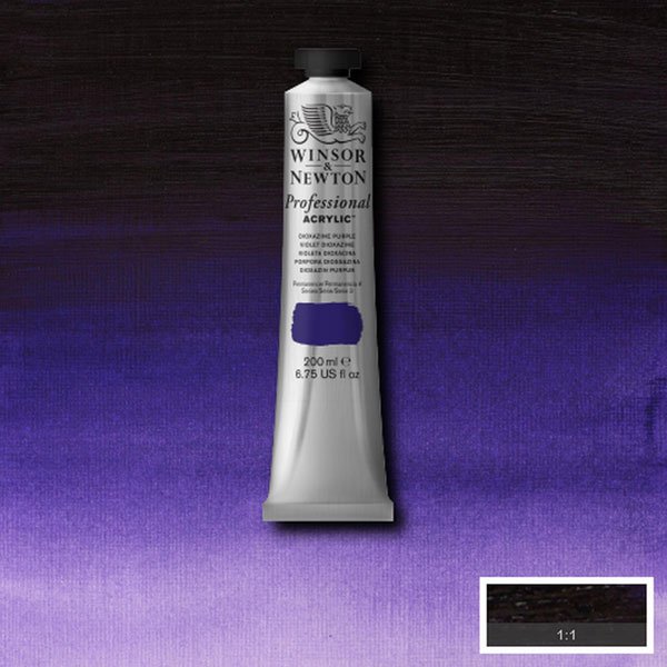 Winsor & Newton - 200ml Diox Purple- Professional Acrylic - Series 3