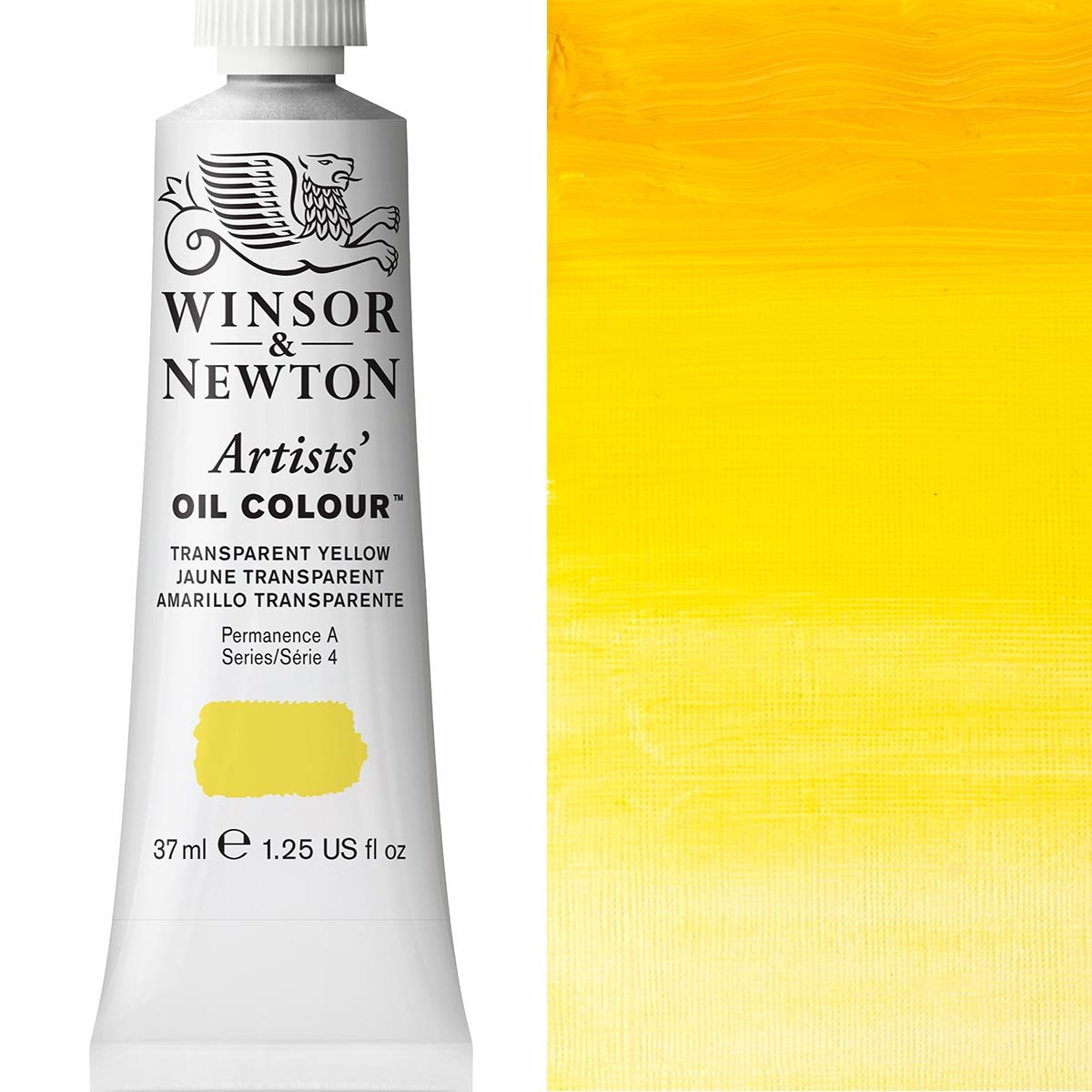 Winsor & Newton - 37ml Trans Yellow  - Artists Oil - Series 4