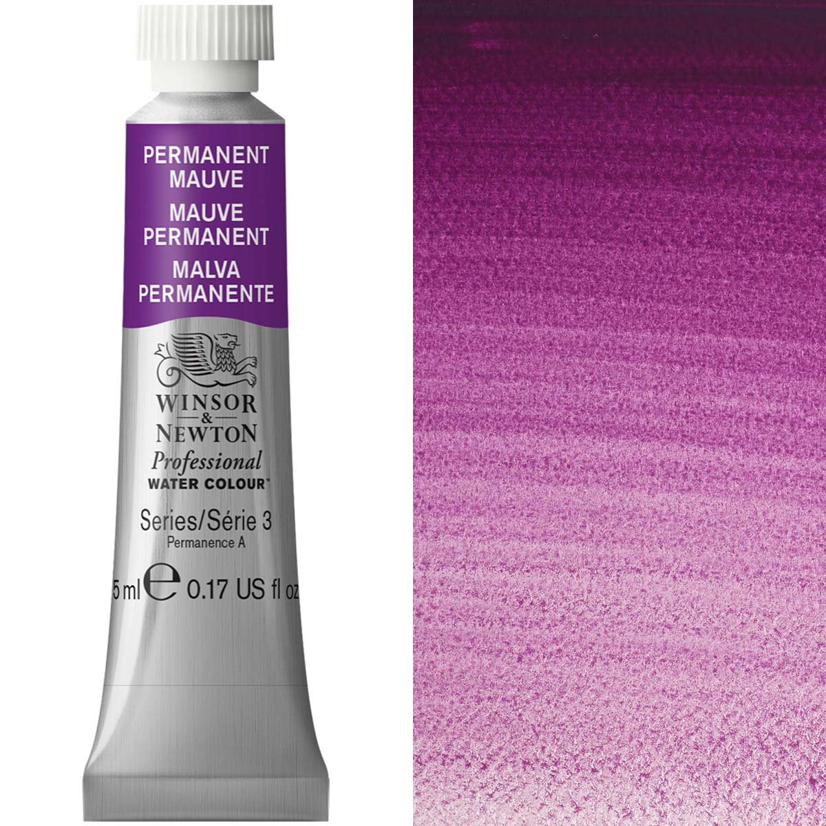 Winsor & Newton - 5ml Perm Mauve - Prof Water Colour - Series 3