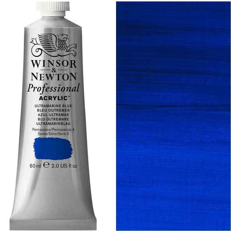 Winsor & Newton - 60ml Ultramarine Blue - Professional Acrylic - Series 2
