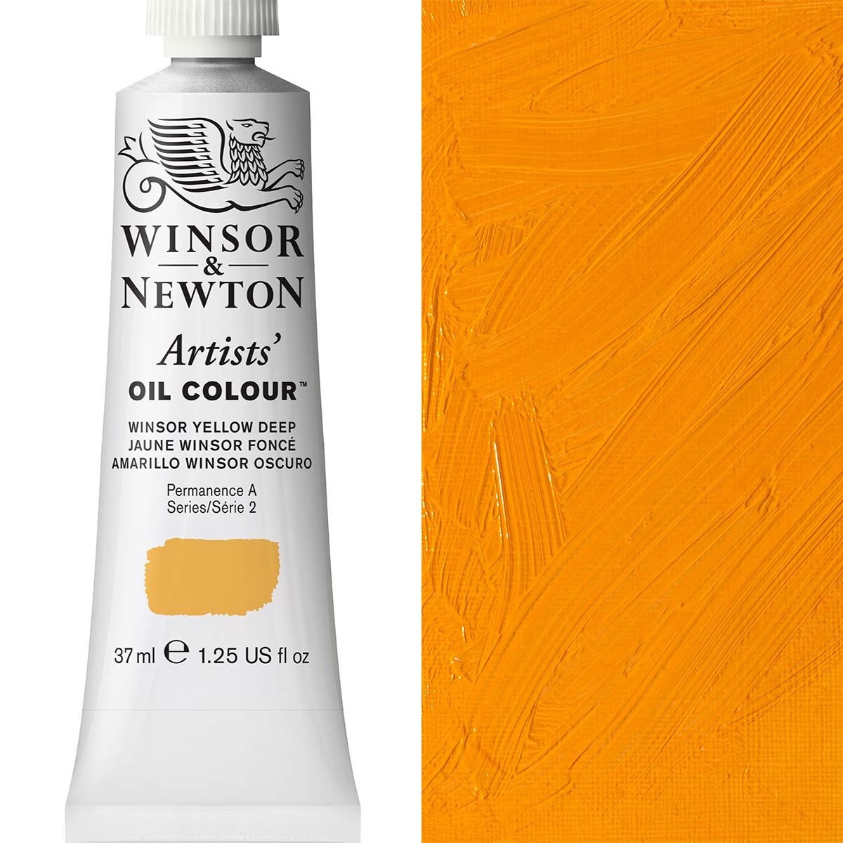 Winsor & Newton - 37ml Winsor Yellow Deep  - Artists Oil - Series 2