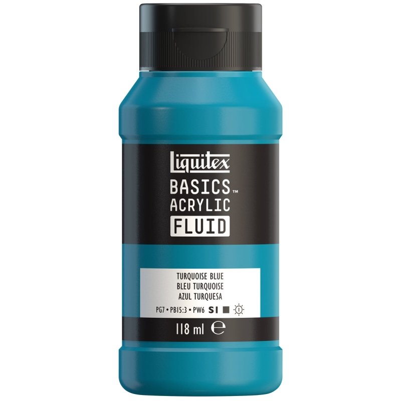 Liquitex - Basic Fluid - Turquoise Blue 118ml
