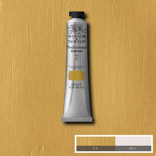 Winsor & Newton - 200ml Gold- Professional Acrylic - Series 3