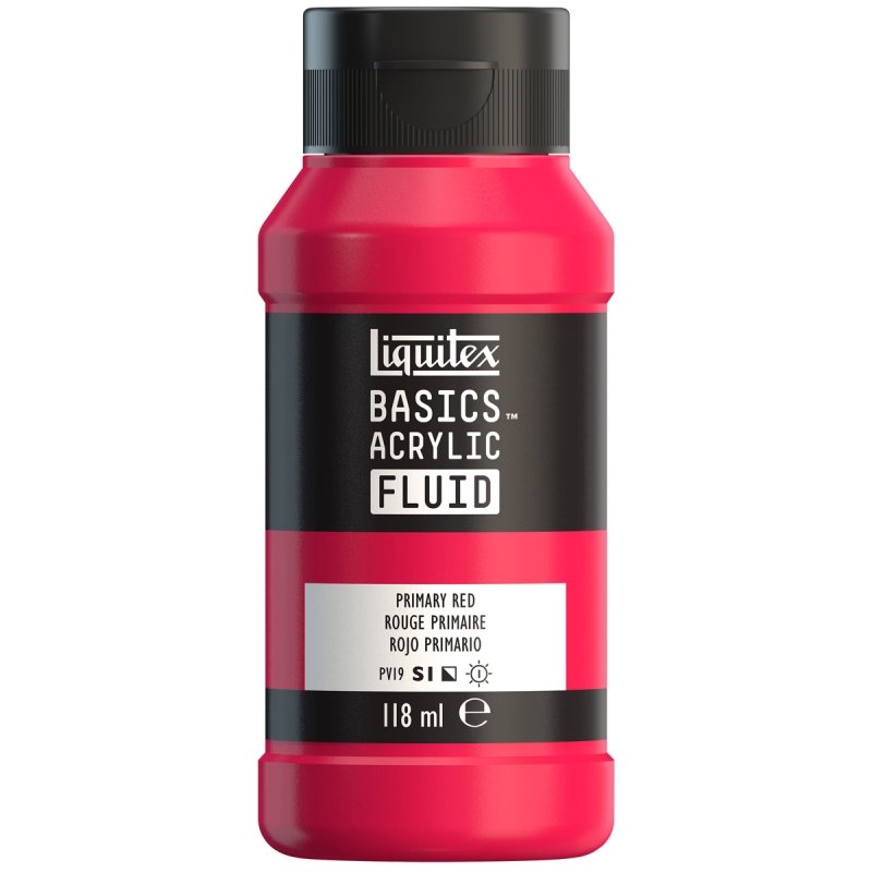 Liquitex - Basic Fluid - Primary Red 118ml