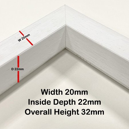 __Size 800 x 600mm__ 2032 Canvas Floater Tray Frame