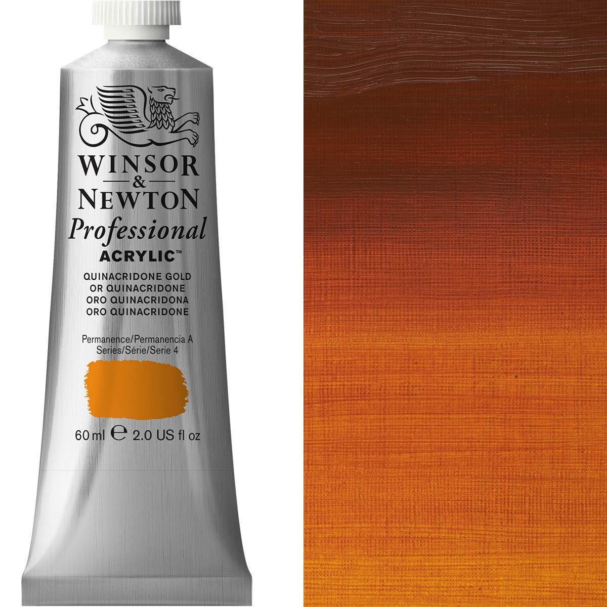 Winsor & Newton - 60ml Quin Gold- Professional Acrylic - Series 4