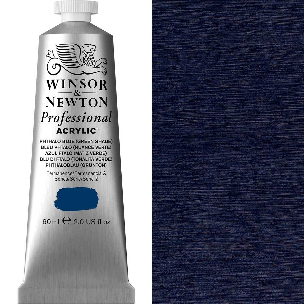 Winsor & Newton - 60ml Phth Blue Grn Shade- Professional Acrylic - Series 2
