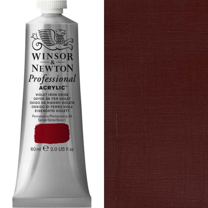 Winsor & Newton - 60ml Violet Iron Oxide  - Professional Acrylic - Series 1