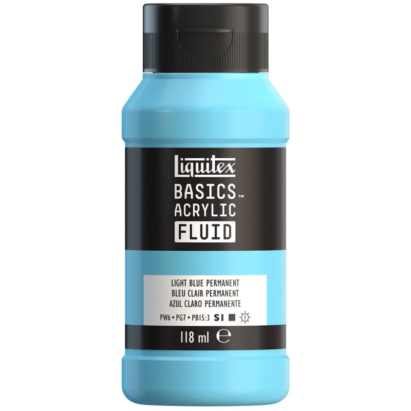 Liquitex - Basic Fluid - Light Blue Perm 118ml