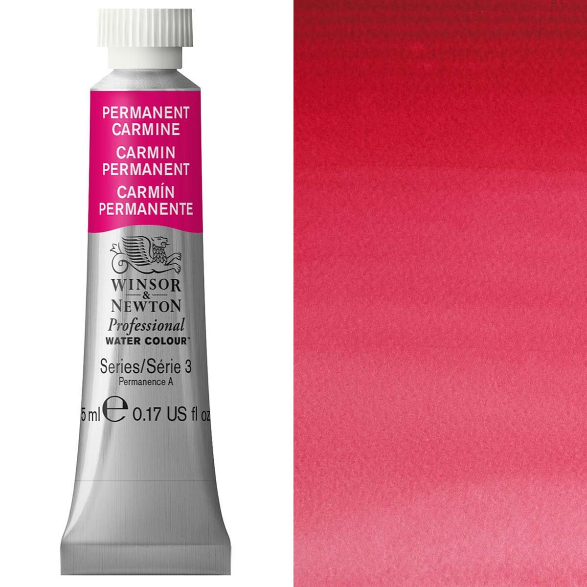 Winsor & Newton - 5ml Perm Carmine - Prof Water Colour - Series 3