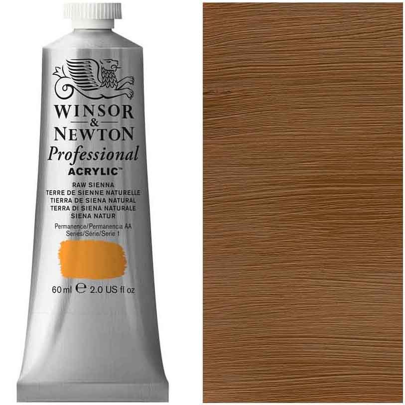 Winsor & Newton - 60ml Raw Sienna - Professional Acrylic - Series 1