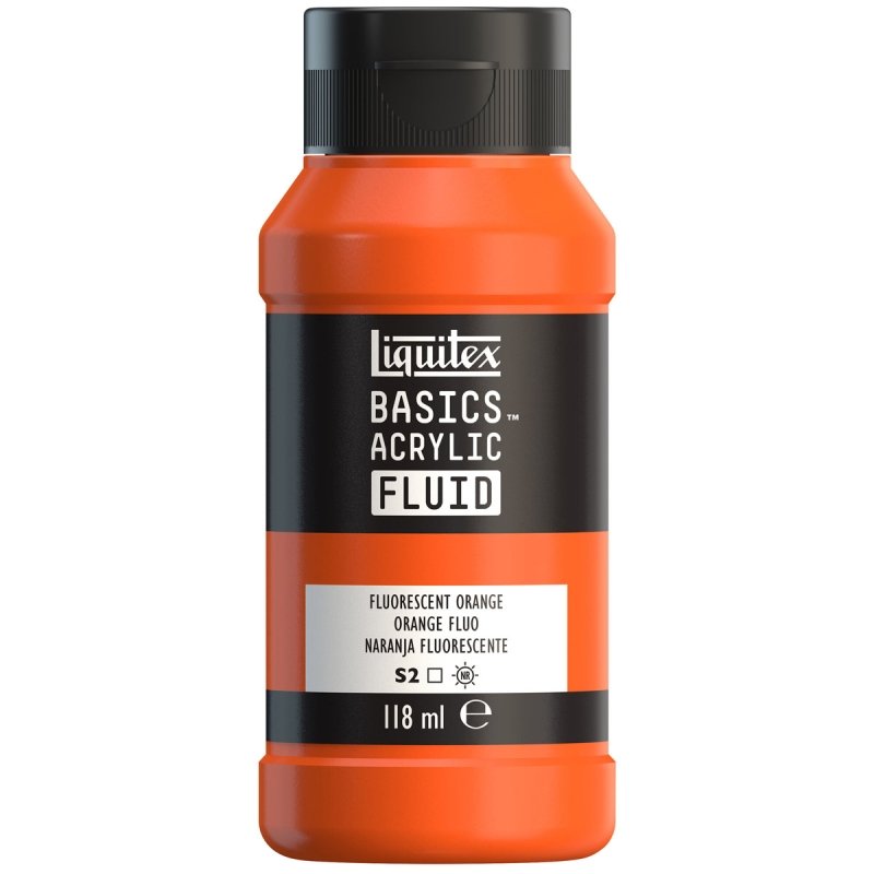 Liquitex - Basic Fluid - Fluo Orange 118ml