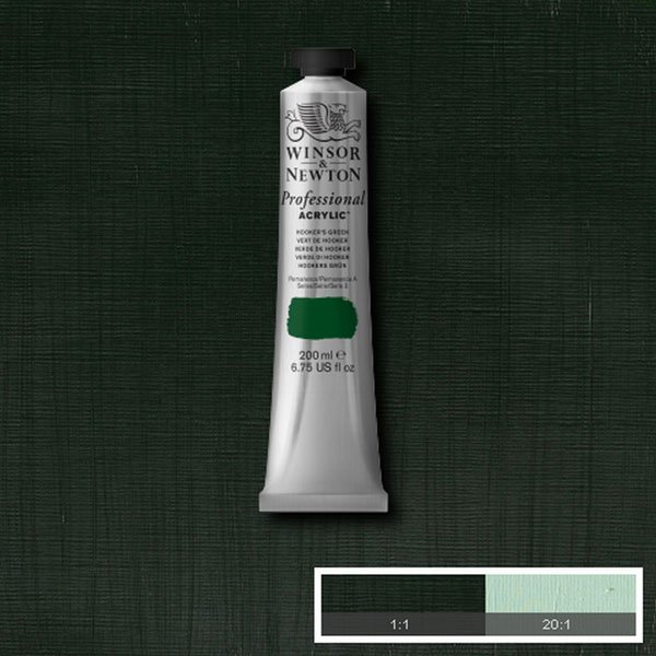 Winsor & Newton - 200ml Hookers Green- Professional Acrylic - Series 3