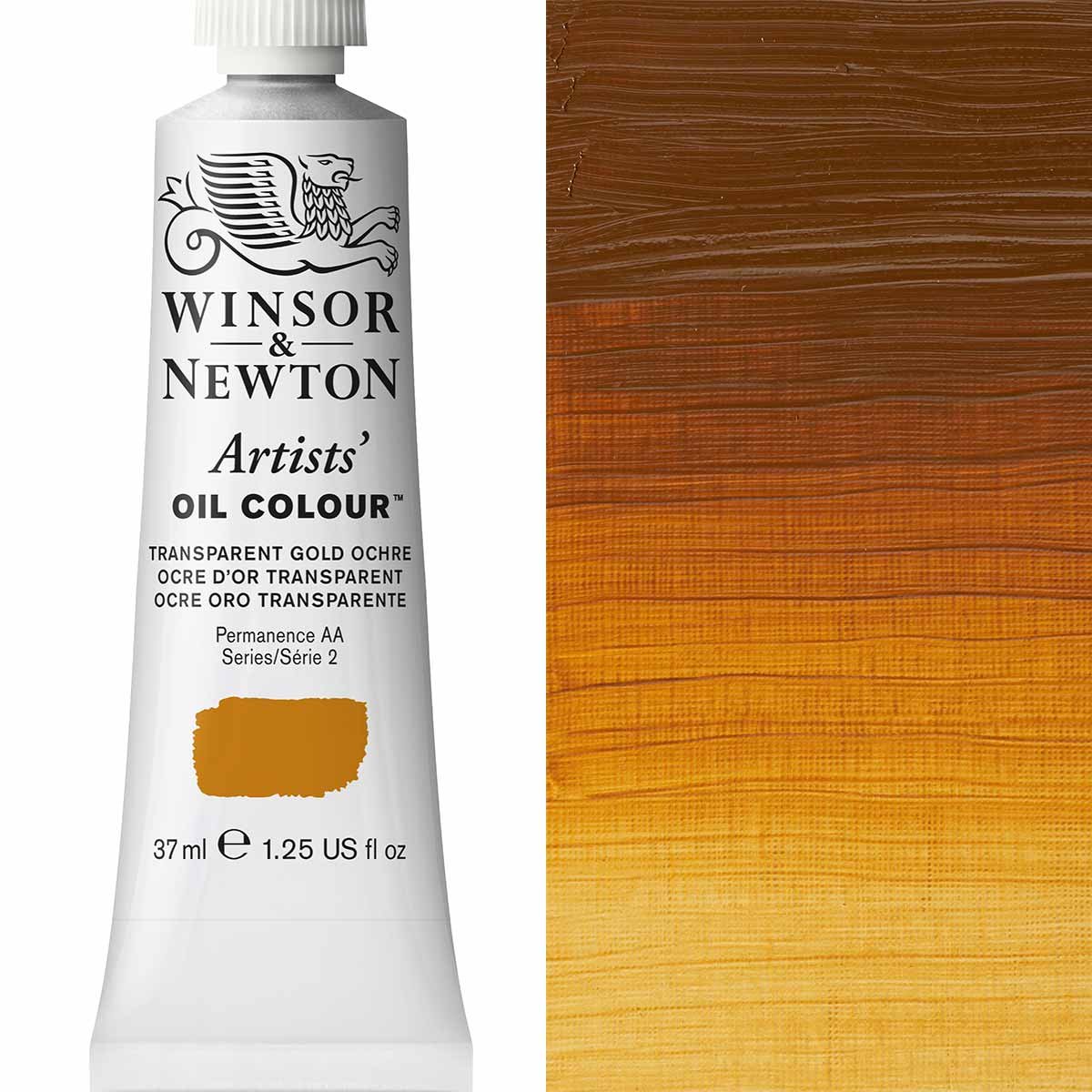 Winsor & Newton - 37ml Trans Gold Ochre  - Artists Oil - Series 2
