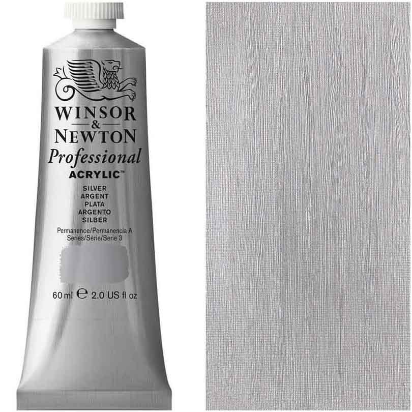 Winsor & Newton - 60ml Silver - Professional Acrylic  - Series 3