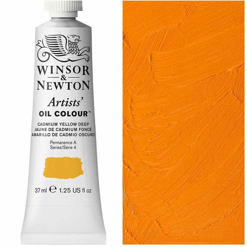 Winsor & Newton - 37ml Cadmium Yellow Deep - Artists' Oil  - Series 4