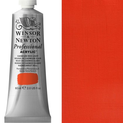 Winsor & Newton - 60ml Cadmium Red Medium - Professional Acrylic - Series 3