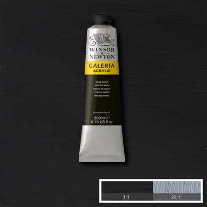Winsor & Newton - Galeria Acrylic Mars Black 200ml